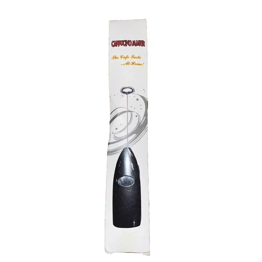 Black Handheld Milk Frother Automatic Foam Maker Whisk Mixer For Eggs Cappuccino